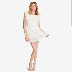 Steve Madden Jayda Eyelet Mini Dress romper
